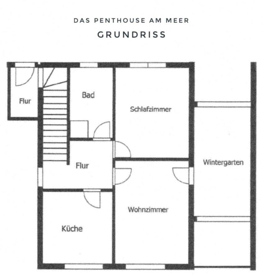 Das Penthouse Am Meer - Logenplatz An Der Foerde - 格吕克斯堡 外观 照片